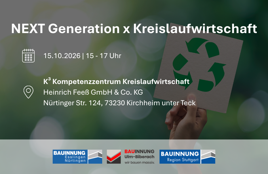 Einladung zur Werksführung K3 Kompetenzzentrum Kreislaufwirtschaft